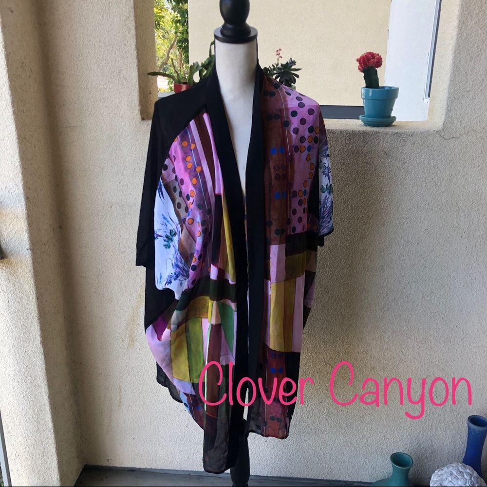 Multicolored CLOVER CANYON Swim Cover Up. Sz Lg.